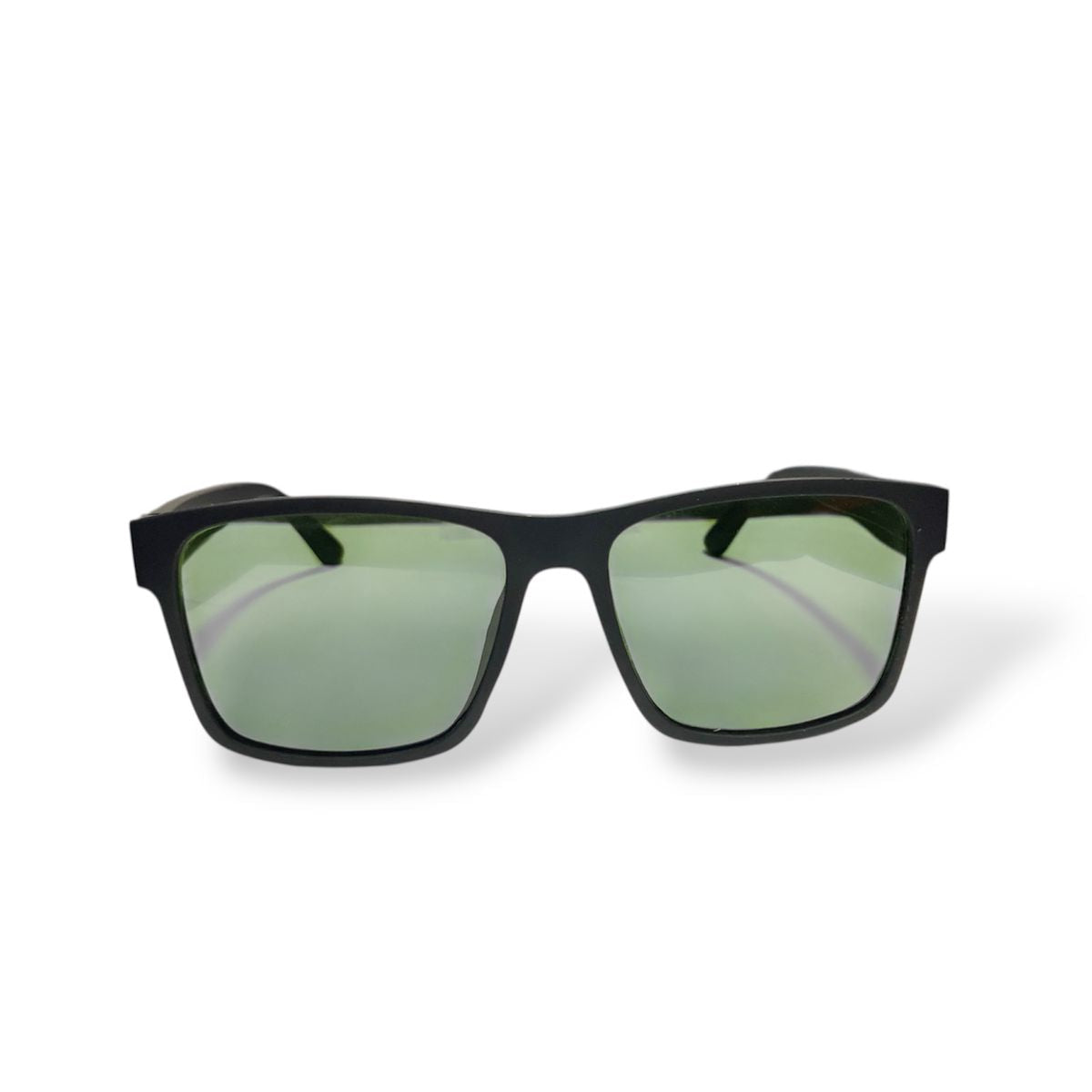 Matte Black Sunglasses with Red Trim
