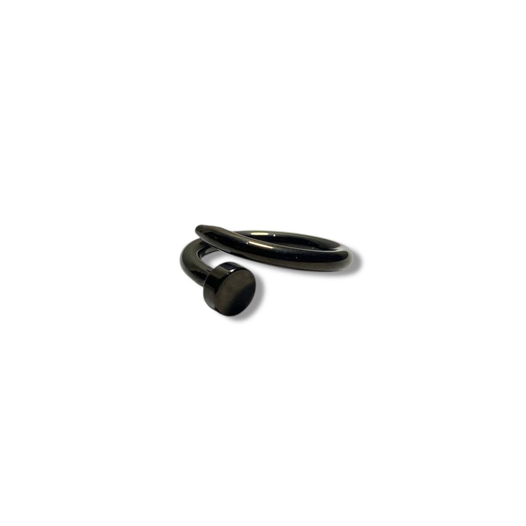 Minimal Nail Ring [Black]
