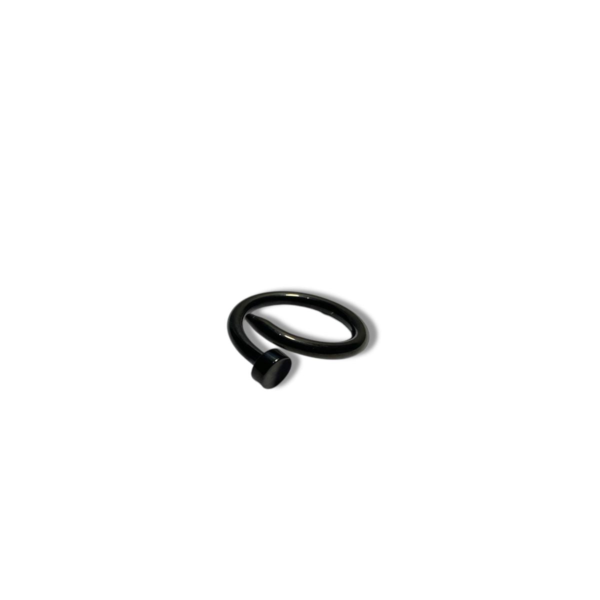 Minimal Nail Ring [Black]