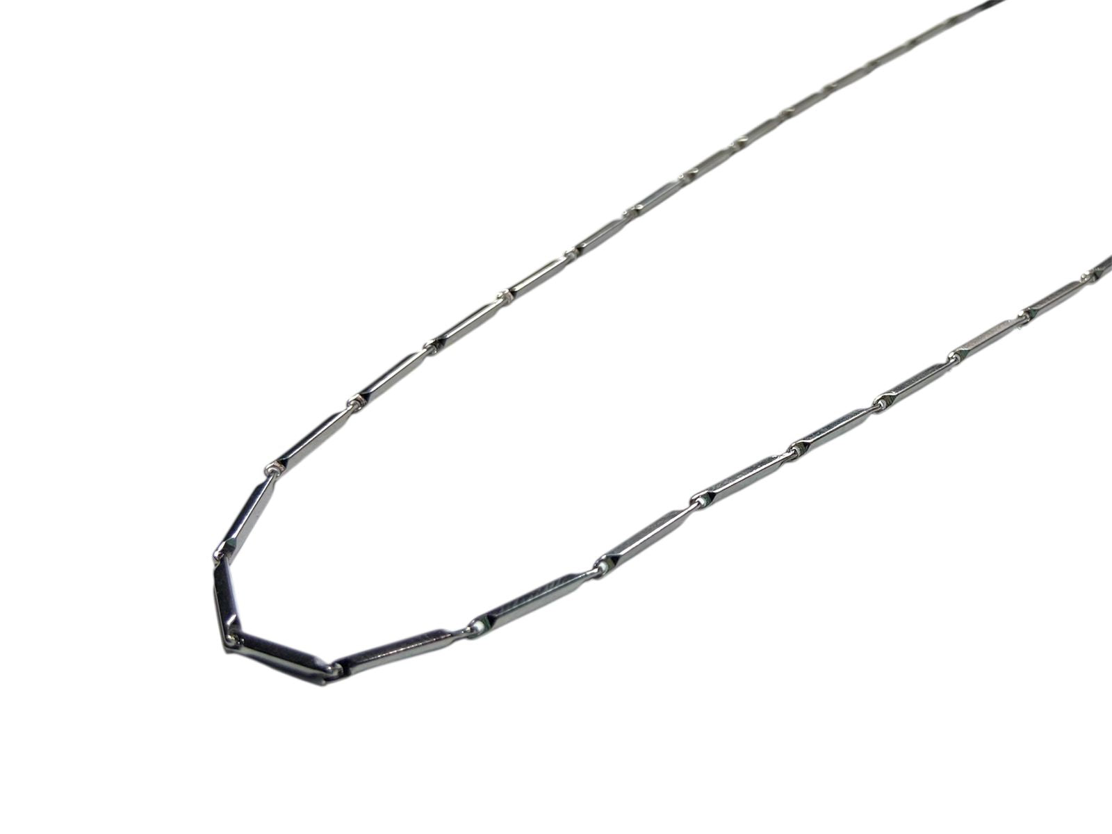 Tapered Tube Chain – Minimal Silver Edition
