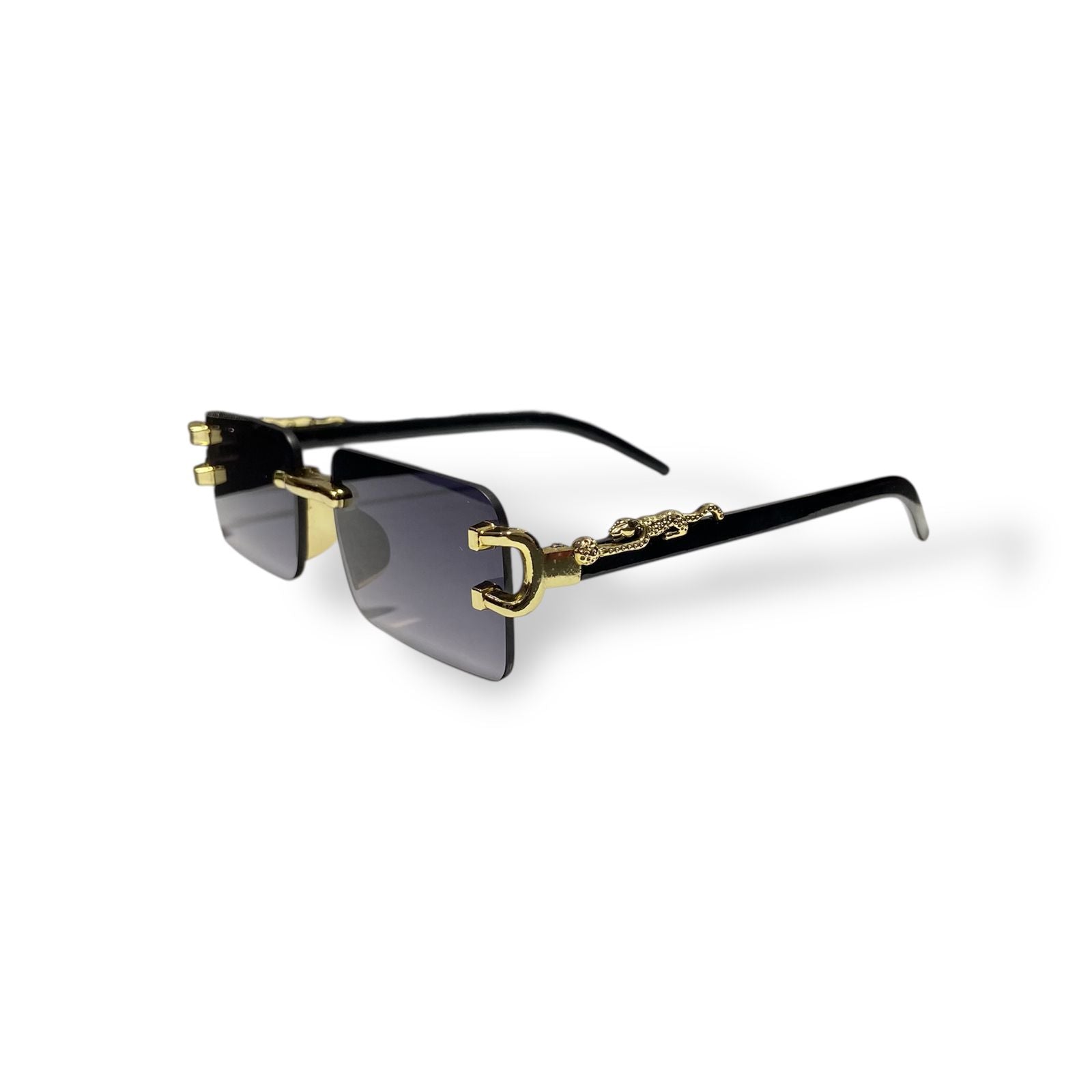 Trimmed Rectangular Sunglasses