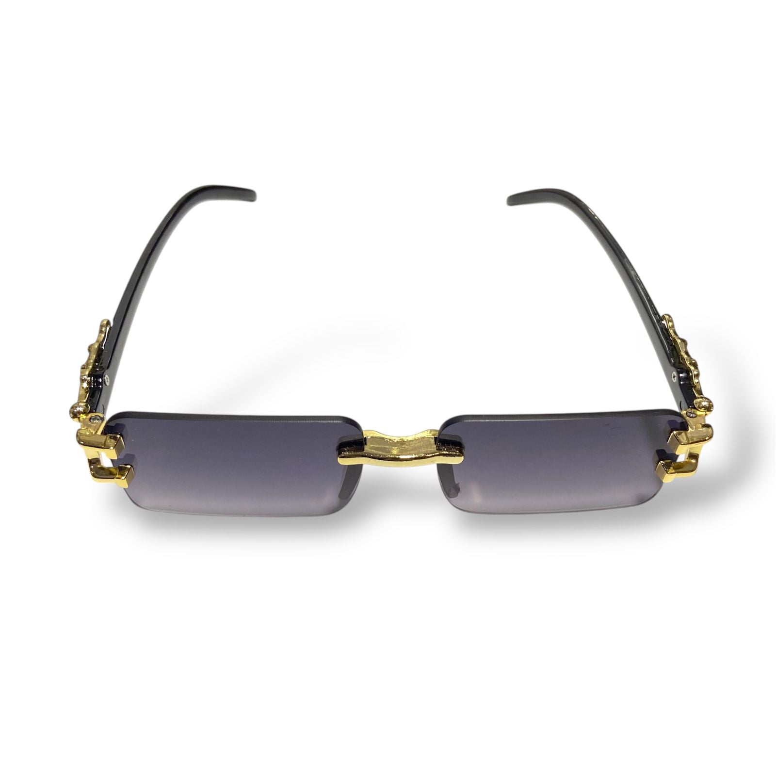 Trimmed Rectangular Sunglasses