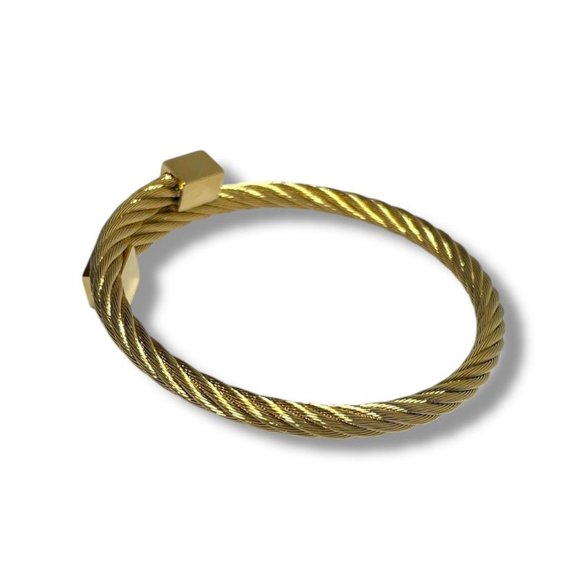 Titanium Cable Cuff Bracelet