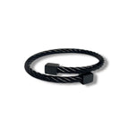 Titanium Cable Cuff Bracelet