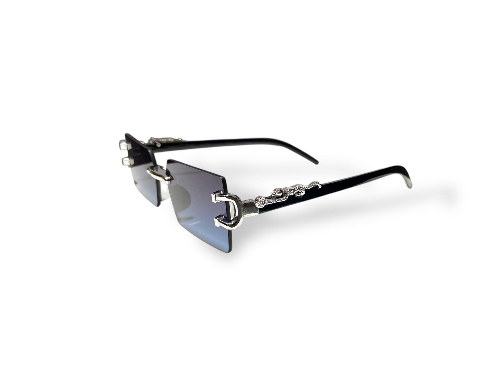 Trimmed Rectangular Sunglasses