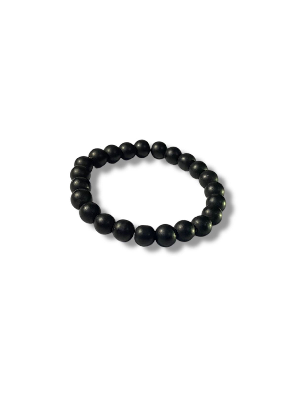 Black Bead Bracelet
